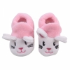 Cute Kitten Pattern Coral Velvet Baby Walker Shoes Pink  SKU: 25001260